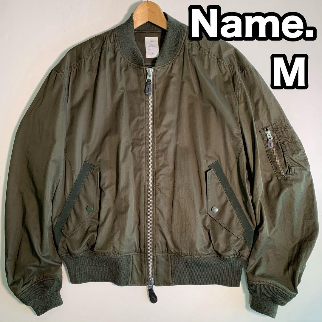 Name. オリーブ MA-1 フライトジャケット ブルゾン ジャンパー M相当