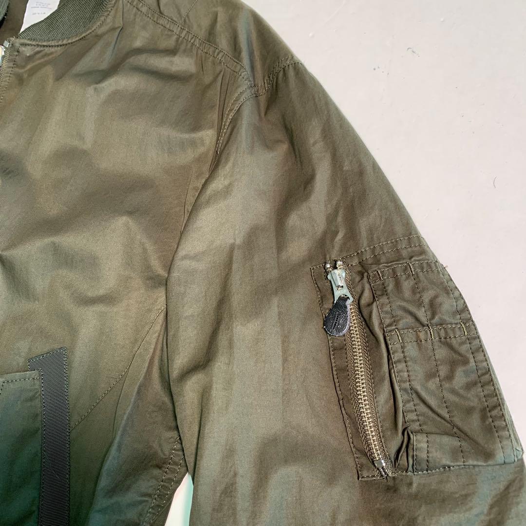 Name. オリーブ MA-1 フライトジャケット ブルゾン ジャンパー M相当