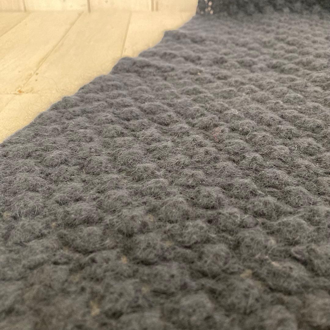 S MaxMara　マックスマーラー　モヘア・ウールマフラー　ネイビー系