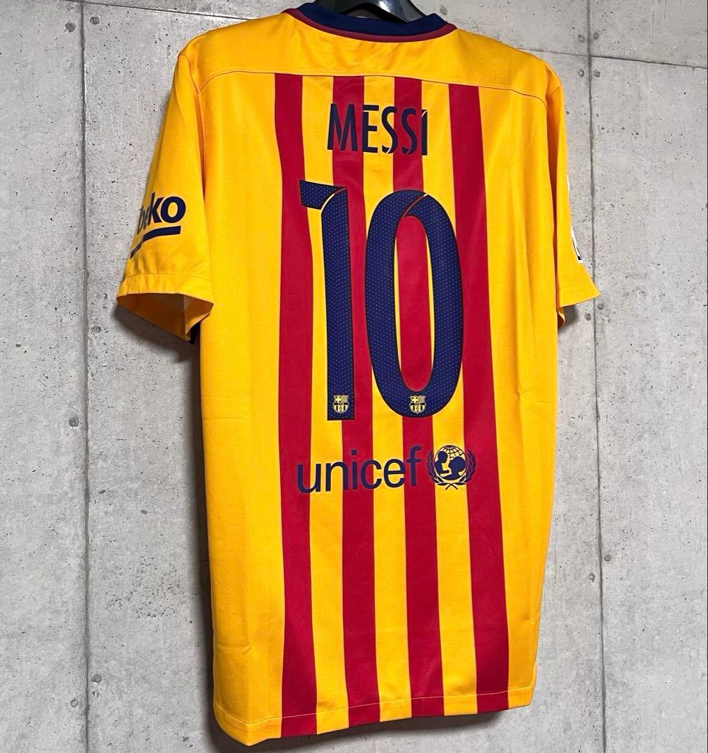 【新品/タグ付き】15/16 FCバルセロナ ♯10 メッシ【Mサイズ】アウェイ