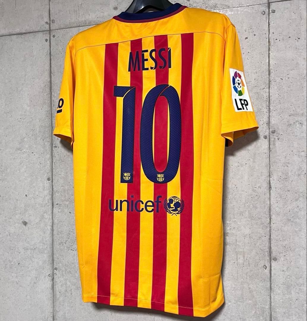 【新品/タグ付き】15/16 FCバルセロナ ♯10 メッシ【Mサイズ】アウェイ