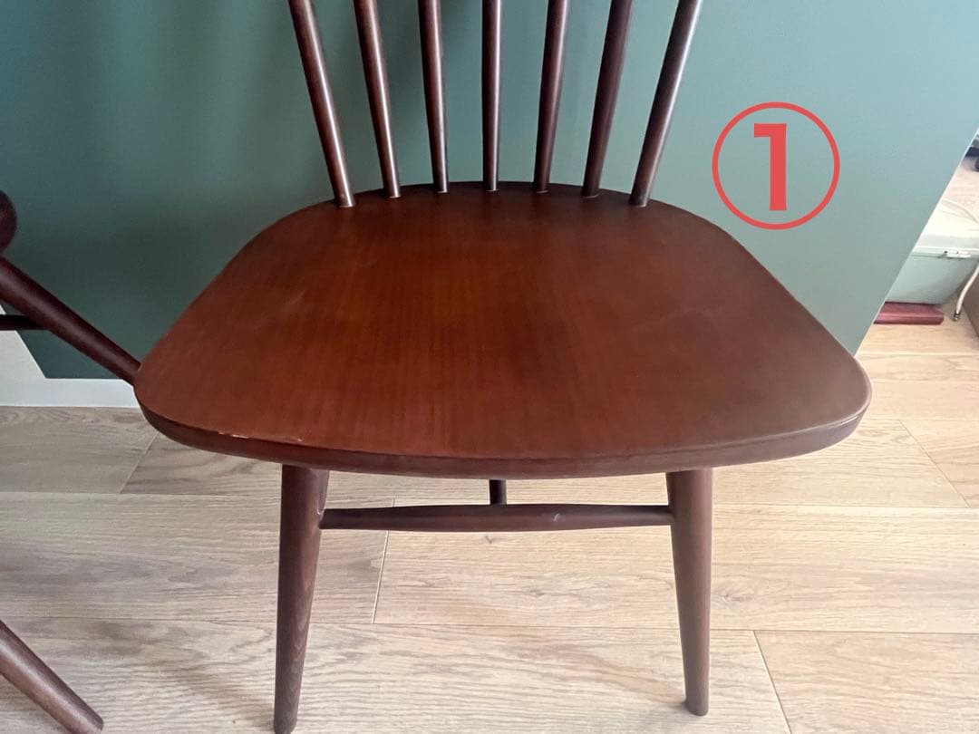 CRES ダイニングチェア　2脚セット　直接取引可