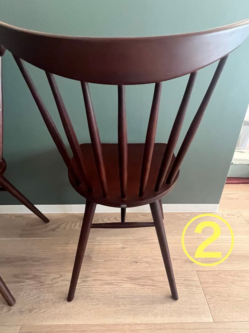 CRES ダイニングチェア　2脚セット　直接取引可