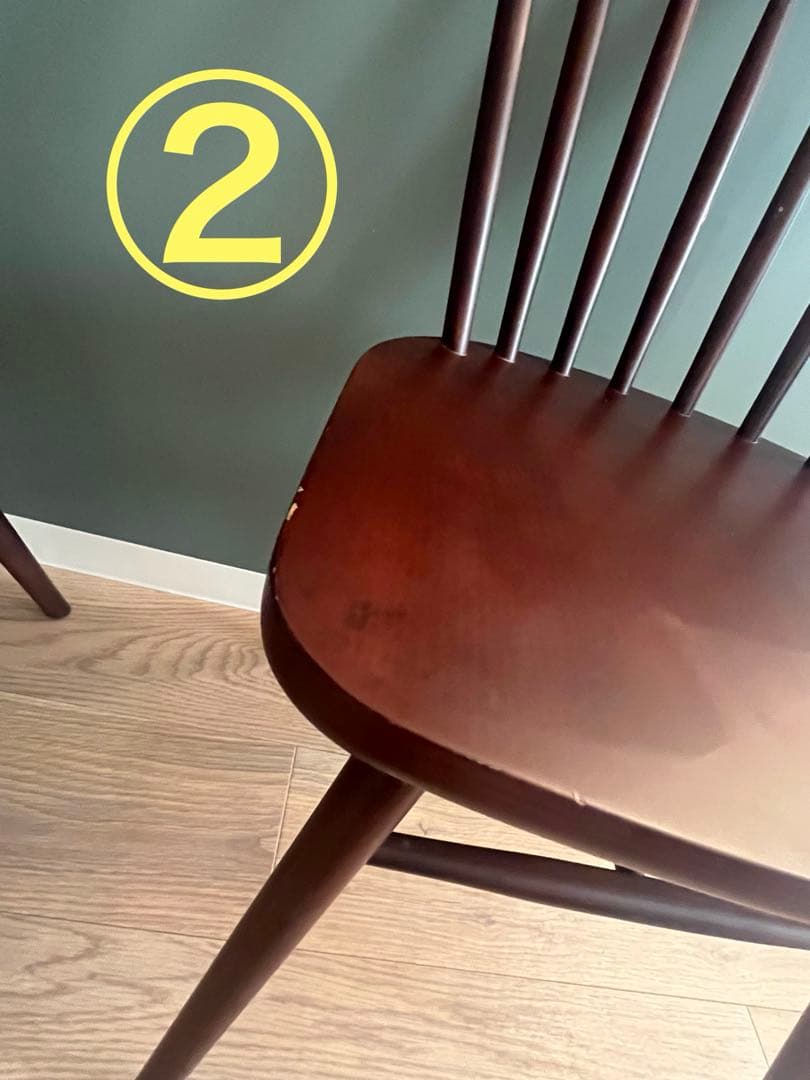 CRES ダイニングチェア　2脚セット　直接取引可