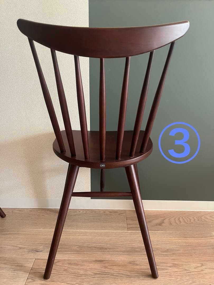 CRES ダイニングチェア　2脚セット　直接取引可