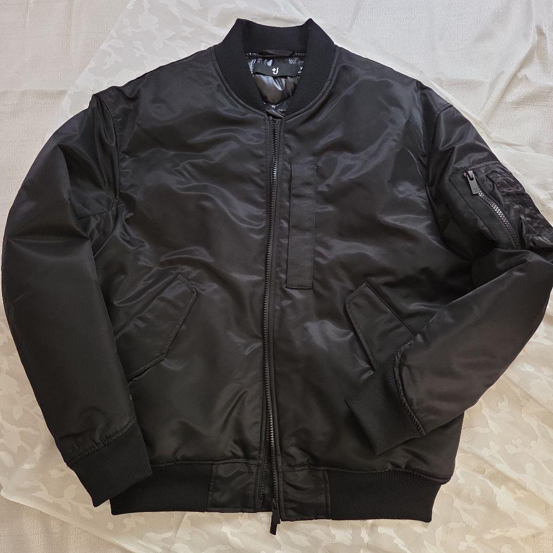 +Jハイブリッド ダウンオーバーサイズMA-1 ユニクロ　ブラック　M