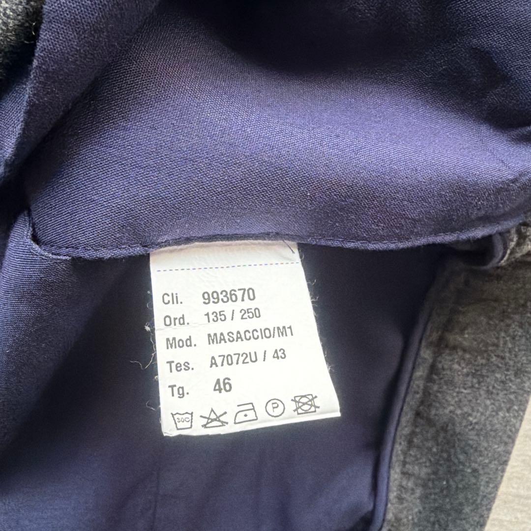 ジャブスアルキヴィオMASACCIO永久クリース ウールスラックス46