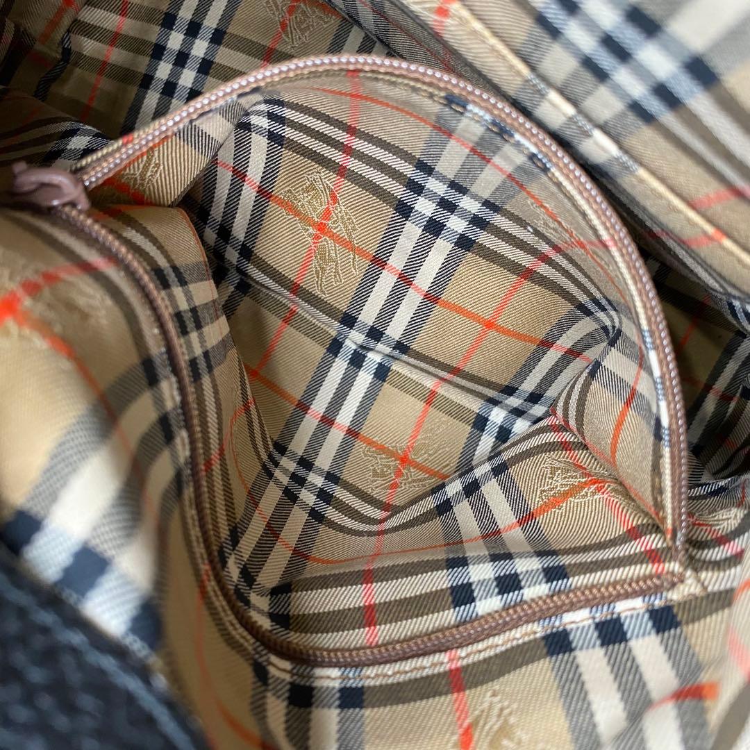 希少 バーバリー 巾着 ショルダー バッグ ノバチェック ホース Vintage