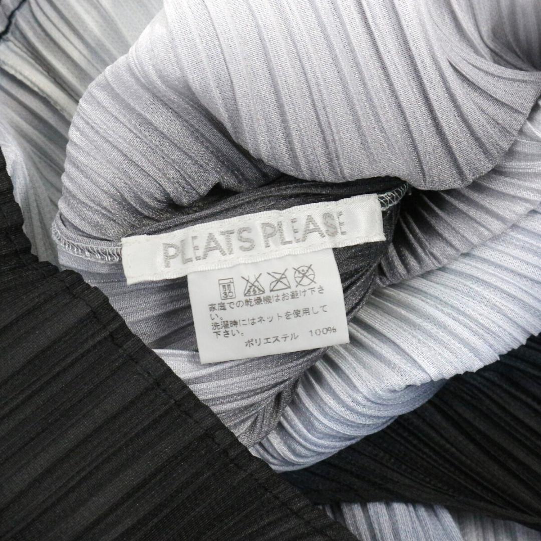 プリーツプリーズ 12AW グラデーションプリントプリーツノースリーブワンピース