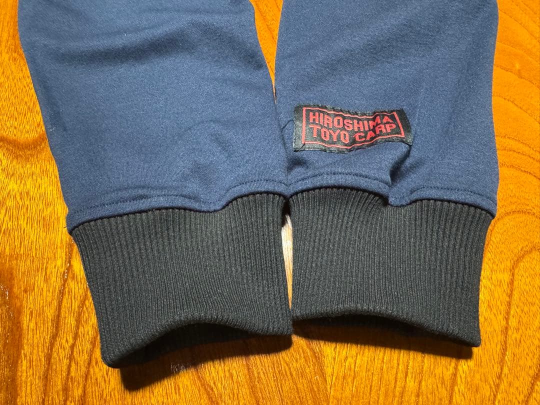 極美品 レアモデル 広島東洋カープ スウェット スタジャン ネイビー Oサイズ