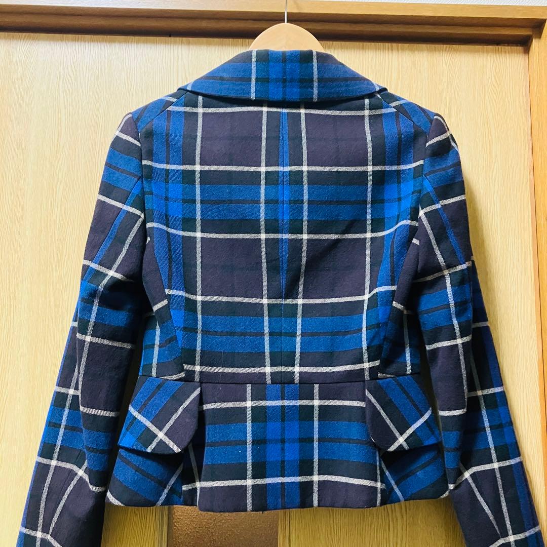 美品　ヴィヴィアンウエストウッド　ラブジャケット　チェック　ベロア　01