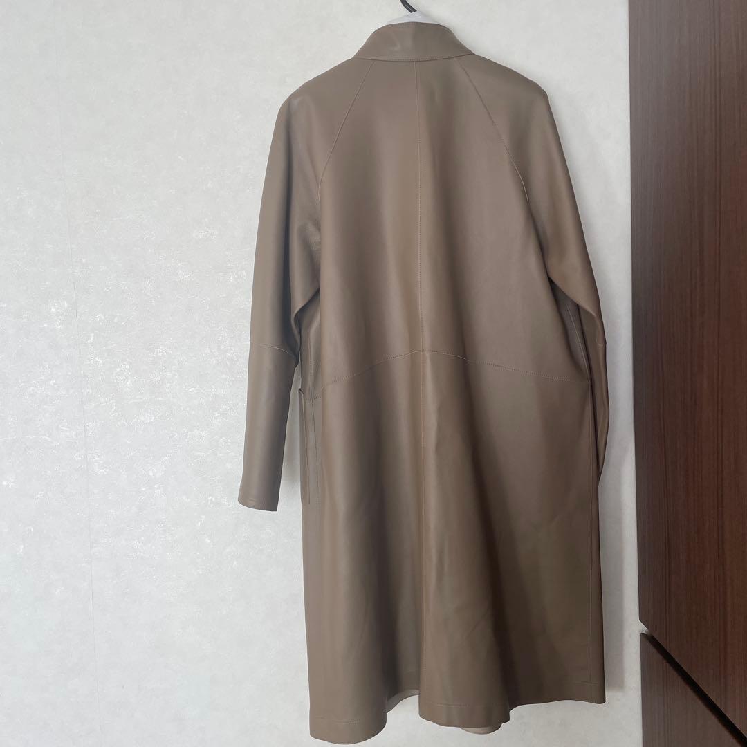 【新品、未使用品】ラムレザーリバーシブルコート
