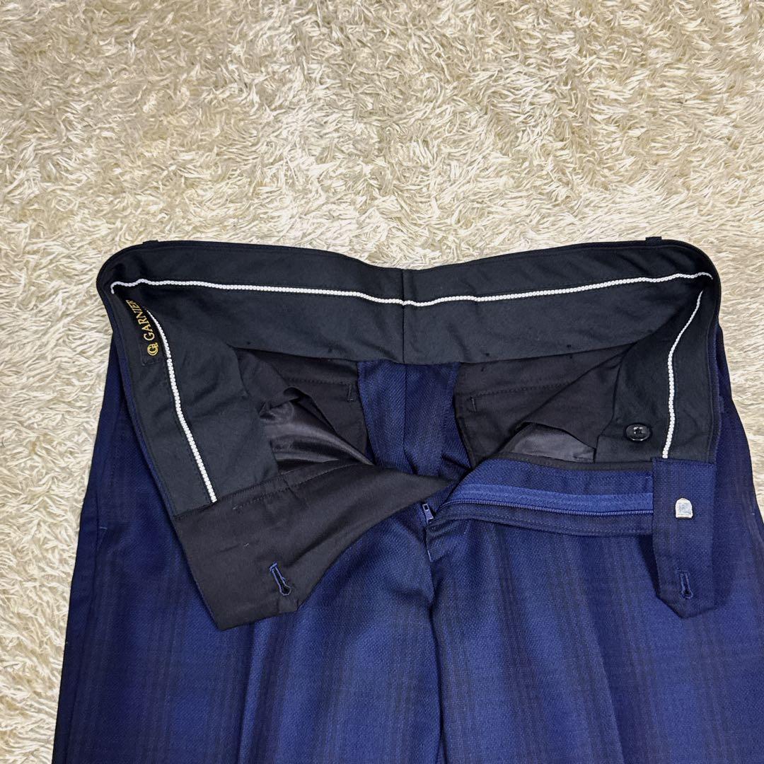 極美品・最高級✨ガルニエ　スリーピース チェック　ダブルジャケット×ダブルベスト