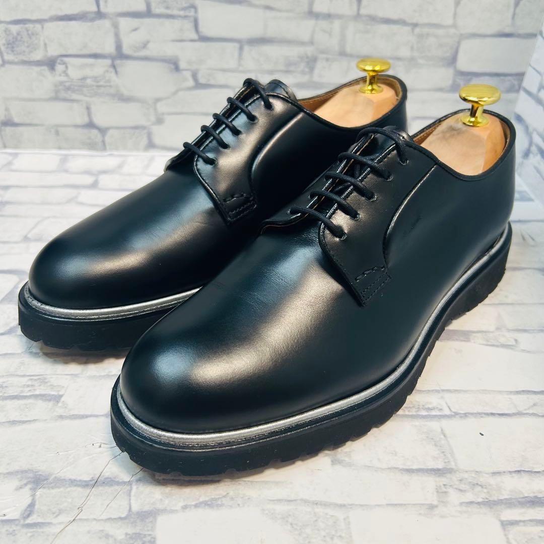 未使用級 Doucal's デュカルス プレーントゥ ダービーシューズ EU39