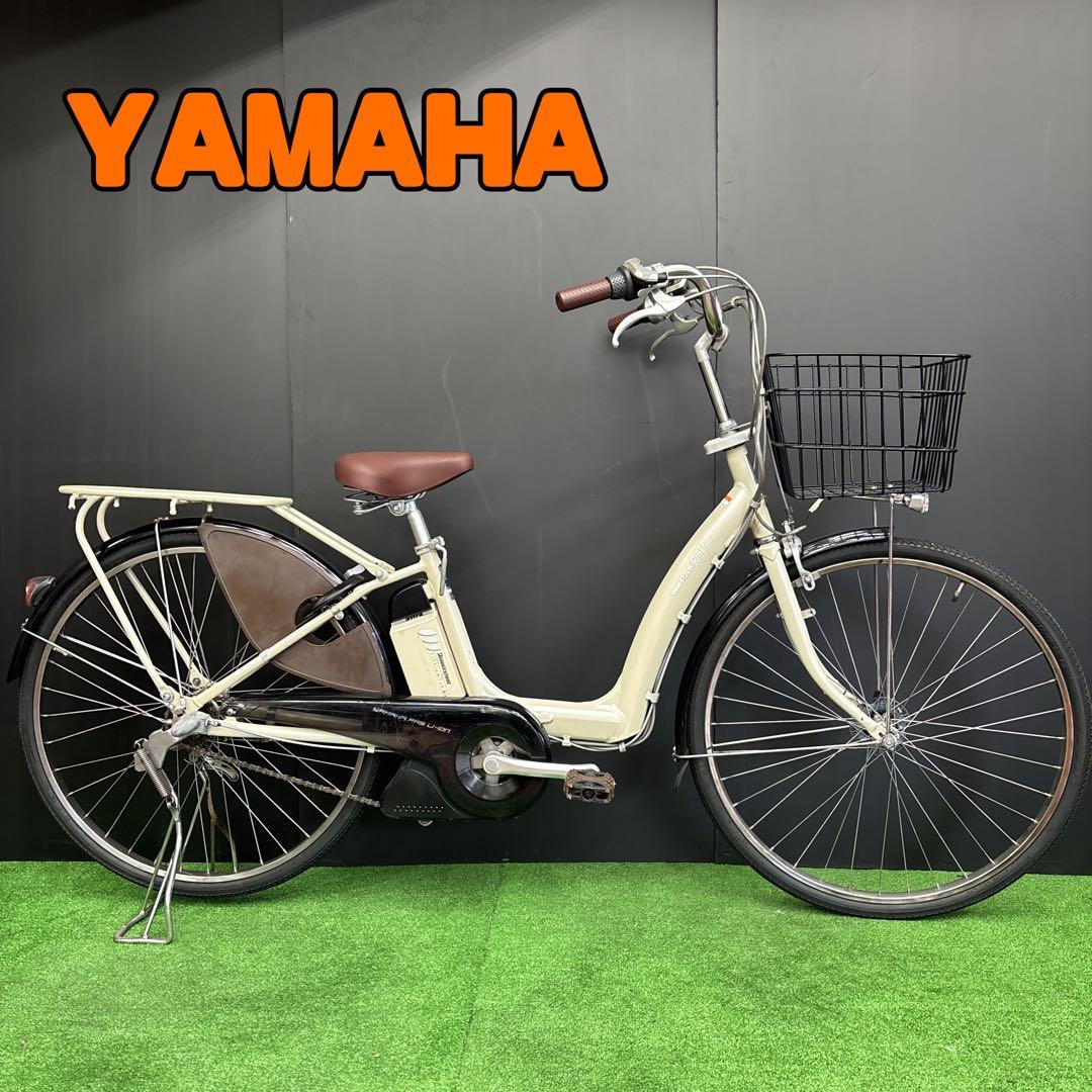 電動自転車YAMAHA PAS Raffini アイボリー 3人乗り対応　24⚫️