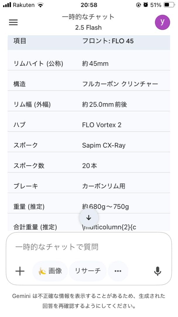 FLO カーボンディープリムホイール