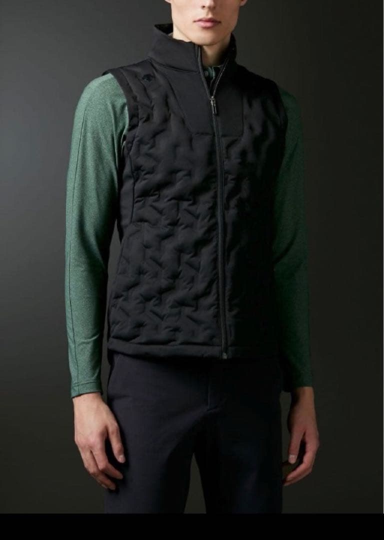 未使用　DESCENTE GOLF ブラックダウンベスト L