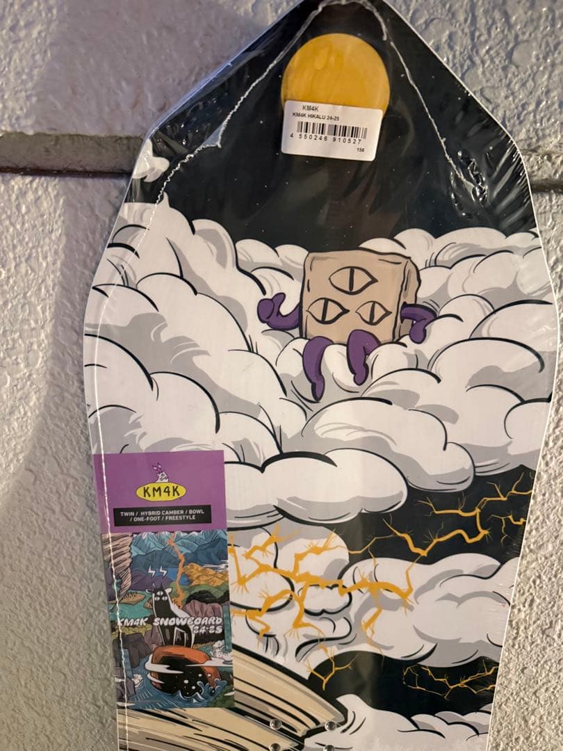 新品未使用KM4Kスノーボード24-25HIKALU156