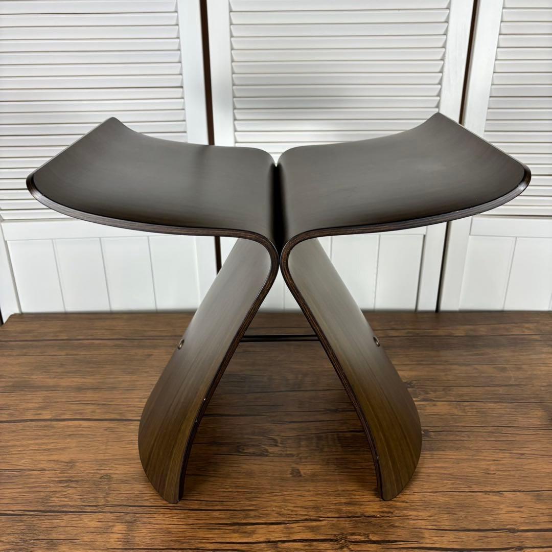 【匿名発送】天童木工　TENDOバタフライスツール　柳宗理　インテリア