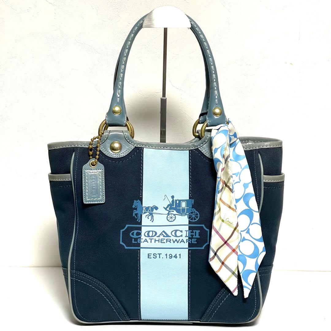COACH コーチ ヘリテージストライプ トートバッグ 11791 肩掛け