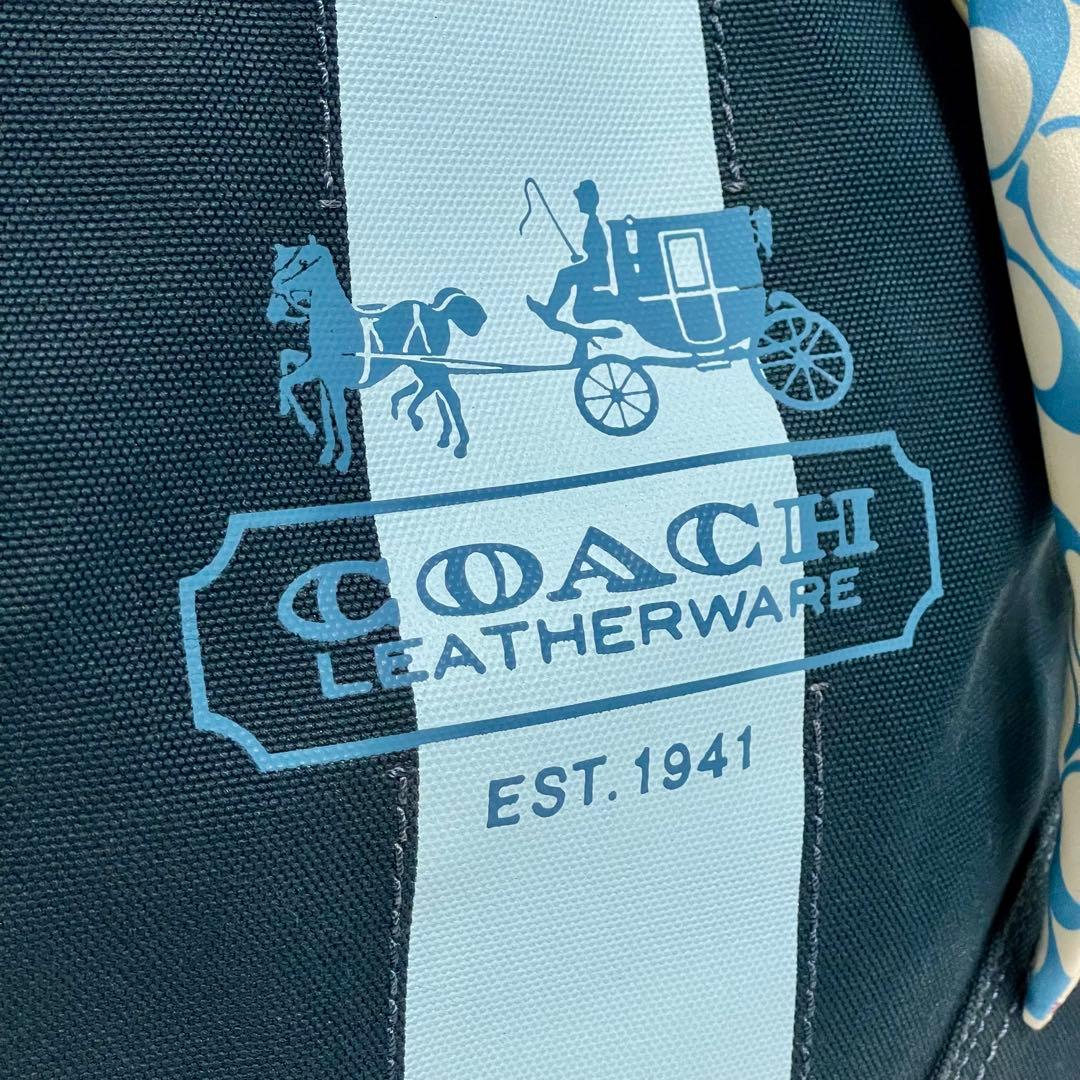 COACH コーチ ヘリテージストライプ トートバッグ 11791 肩掛け