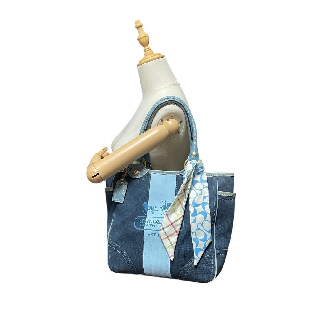COACH コーチ ヘリテージストライプ トートバッグ 11791 肩掛け