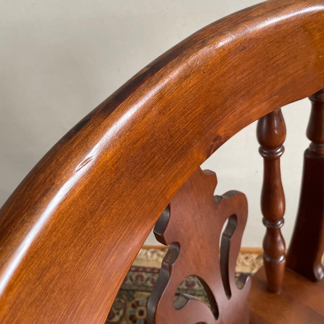 ①コスガ家具　ウィンザーチェア　パイン材　ダイニングチェア