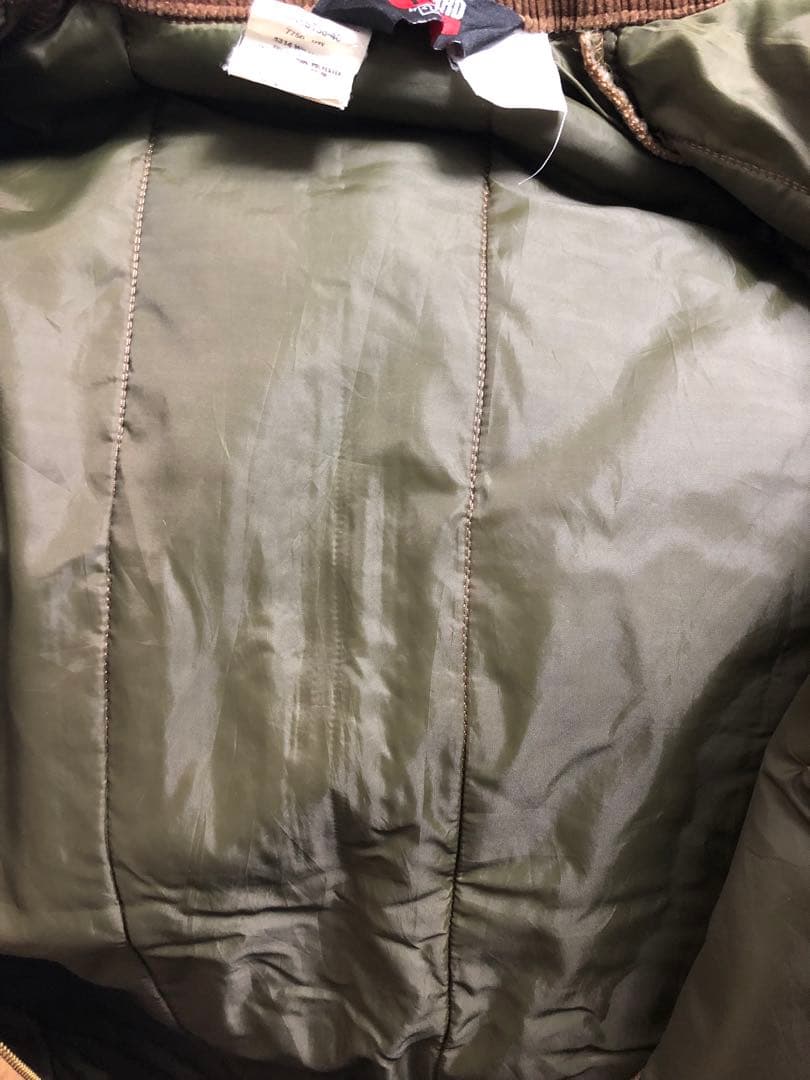 90s USA製 Walls 襟コーデュロイ ダック生地 ジャケット M w05