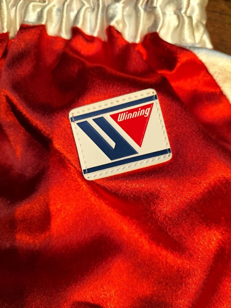 Winning ウイニング ボクシング パンツ 赤　白ライン