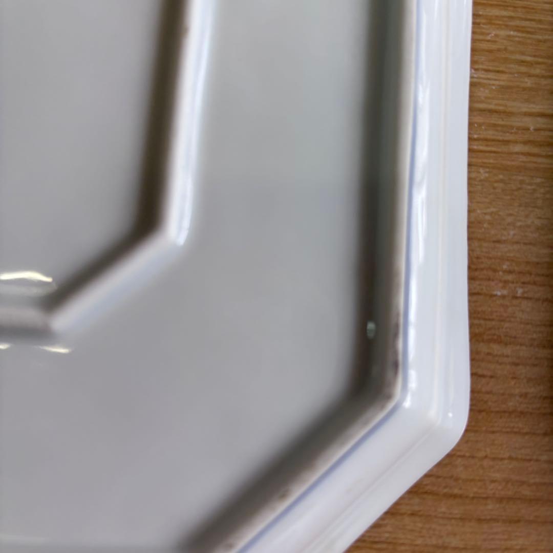 龍峰窯 緑彩金欄手 八角皿 5枚 八角形の陶磁器皿 取り皿