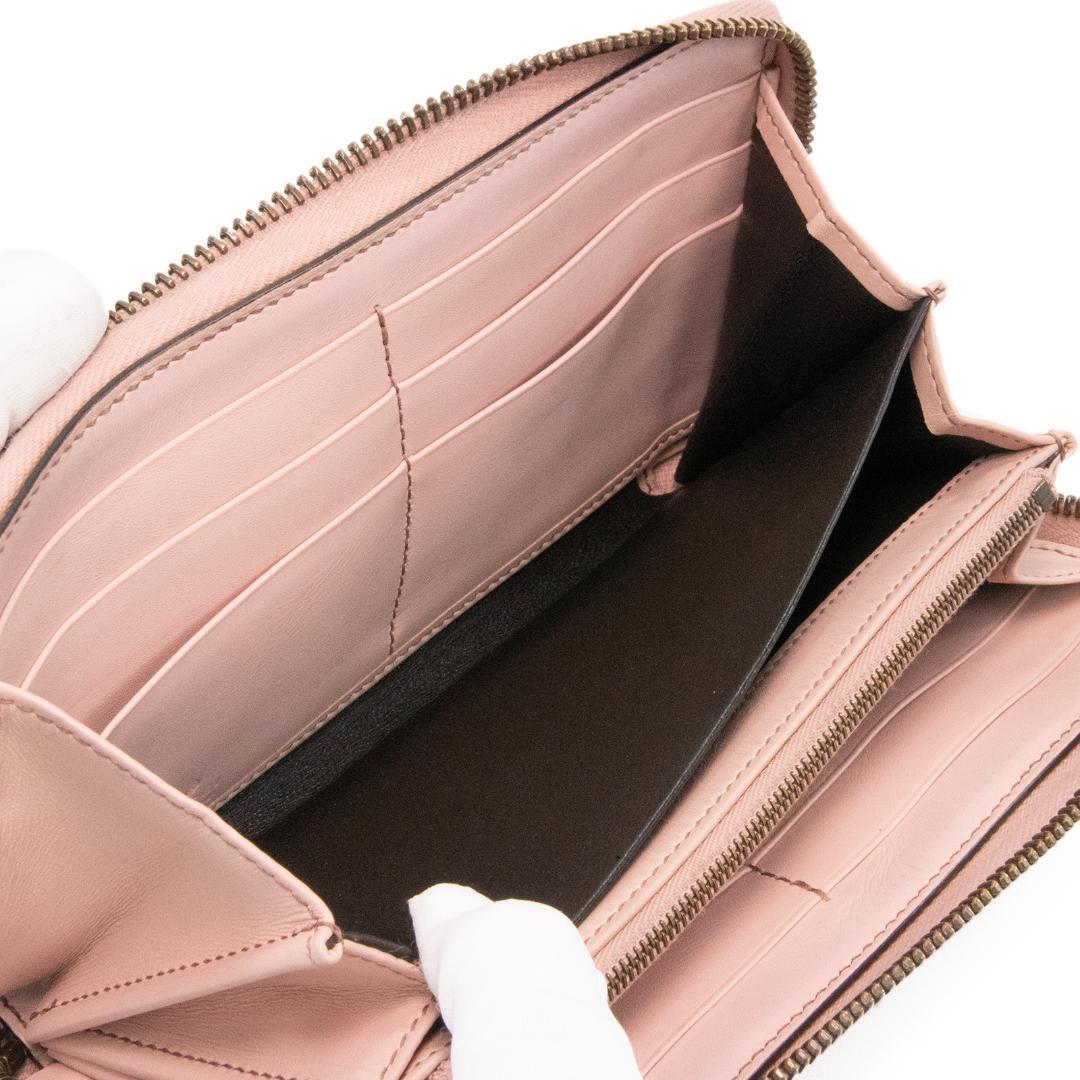 本物 グッチ 長財布 ファスナー レディース パイソン GGマーモント 茶色