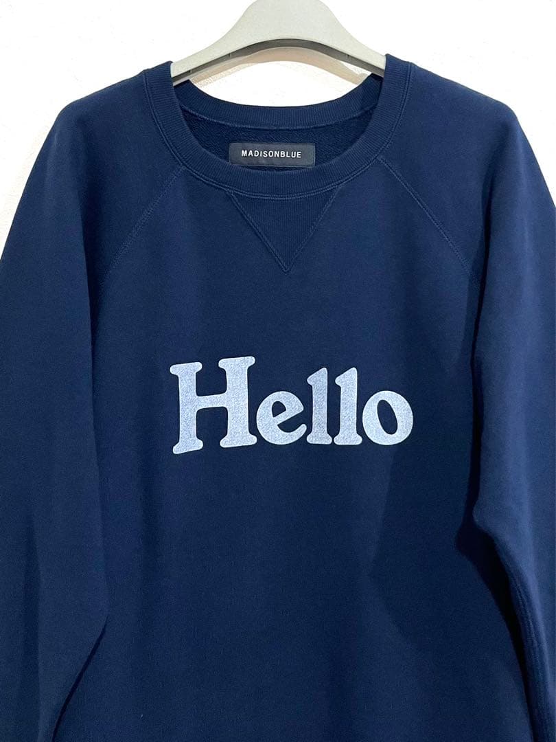 マディソンブルー　24SS HELLO SWEAT L/S URAKE DYED