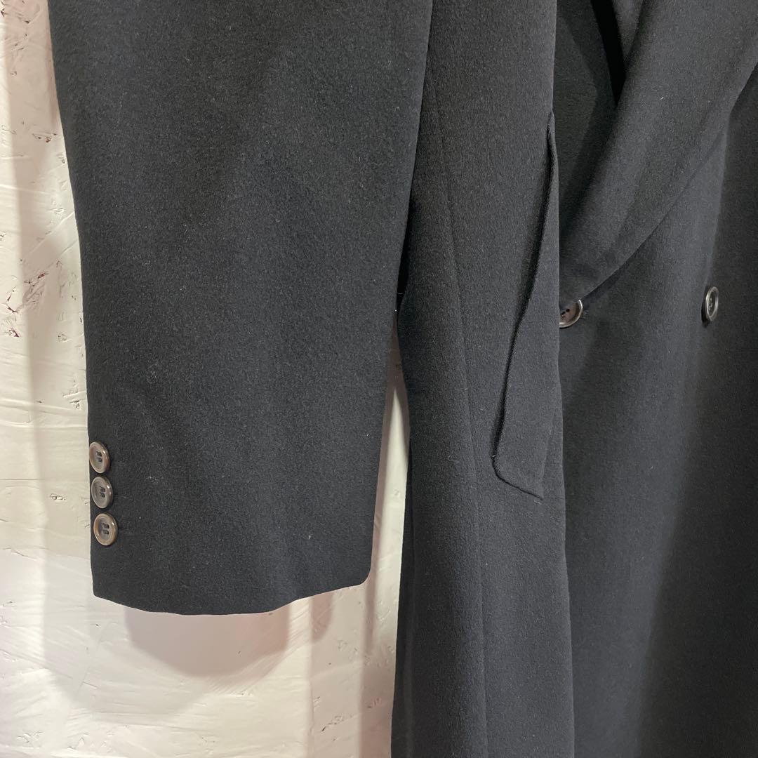 カシミヤ100%【LANVIN STUDIO】ダブル ウールロングコート　46