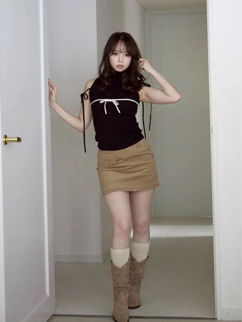 そ*様 【新品】ANDMARY♡Elsa corduroy mini skirt