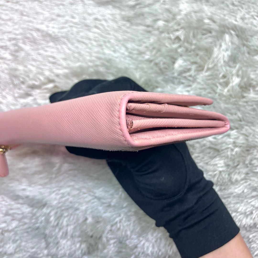 美品✨PRADA サフィアーノ　長財布　フラップ 1MH132