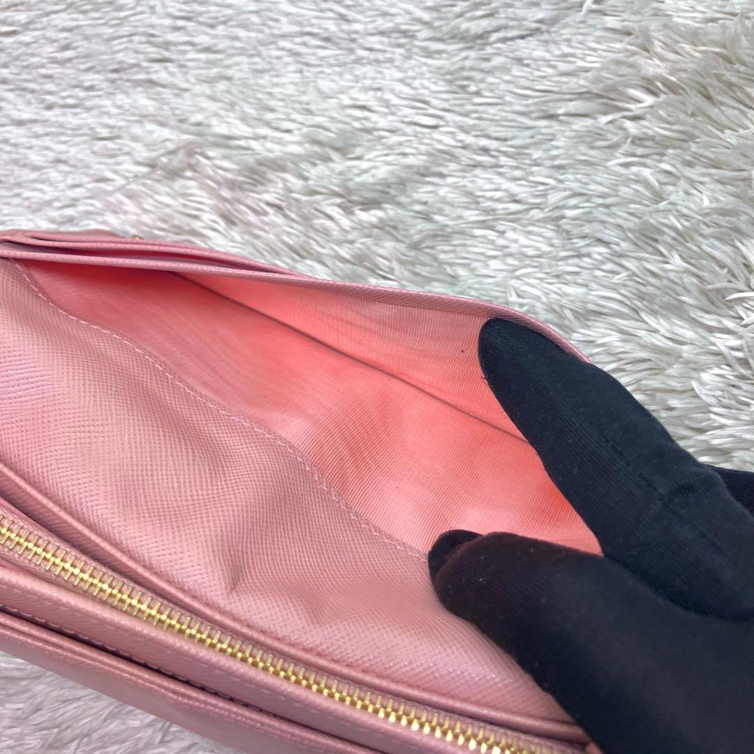 美品✨PRADA サフィアーノ　長財布　フラップ 1MH132