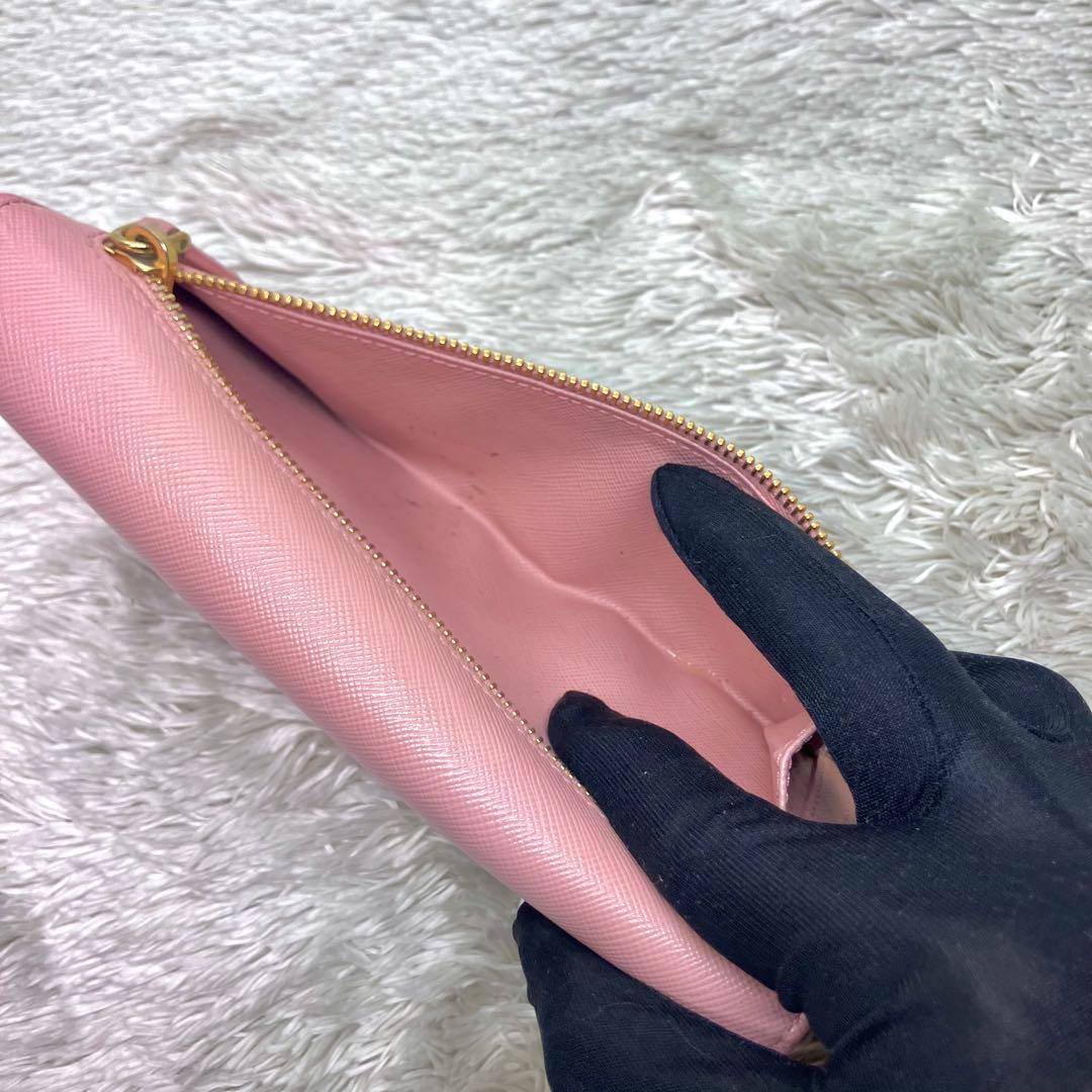 美品✨PRADA サフィアーノ　長財布　フラップ 1MH132