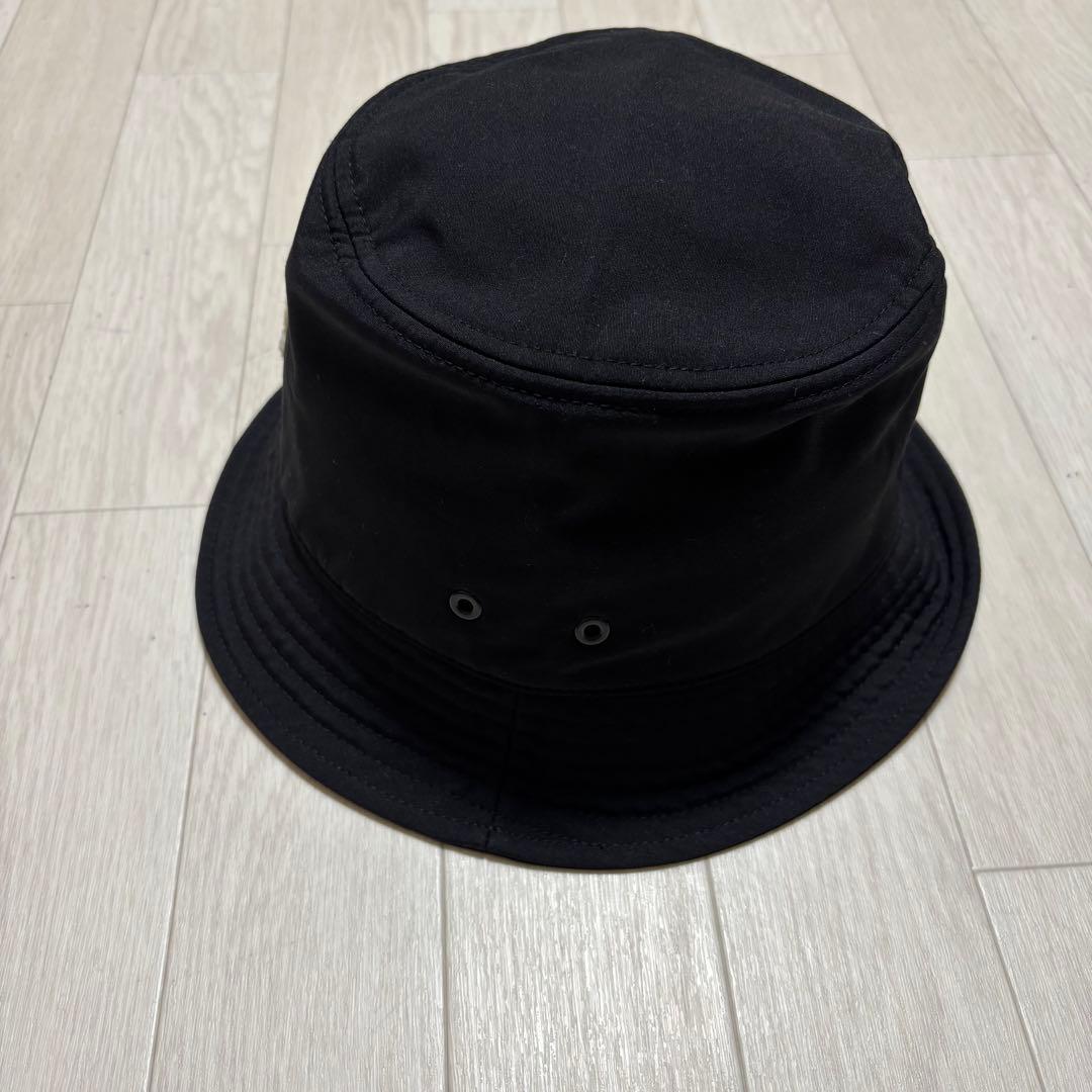 極美品　MONCLER バケットハット　帽子　黒　L 国内正規品 4K67