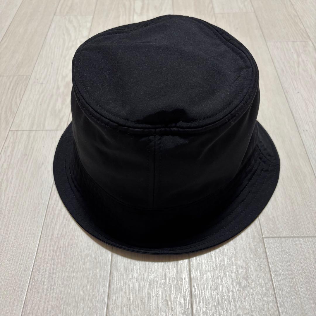 極美品　MONCLER バケットハット　帽子　黒　L 国内正規品 4K67