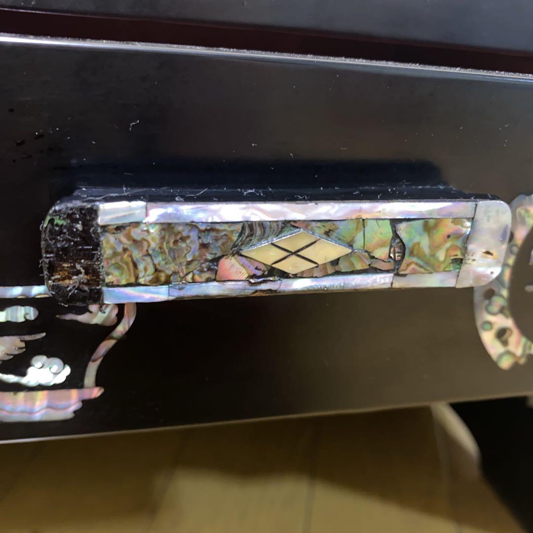 螺鈿細工　収納棚　らでん