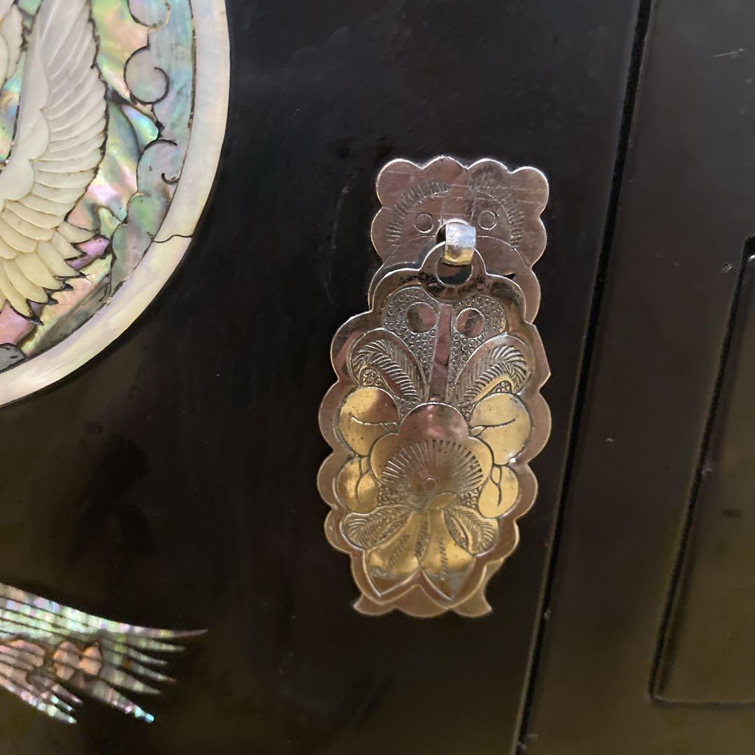 螺鈿細工　収納棚　らでん