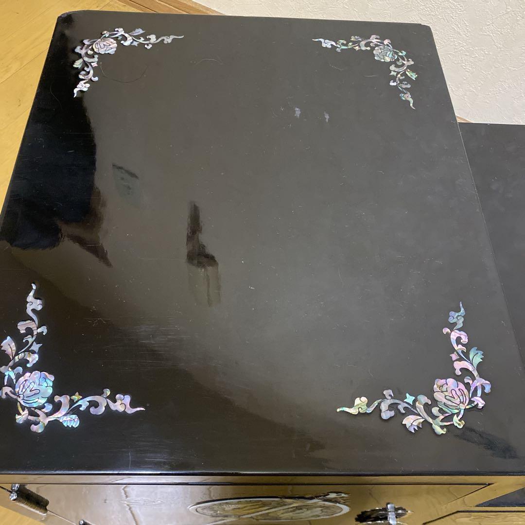 螺鈿細工　収納棚　らでん