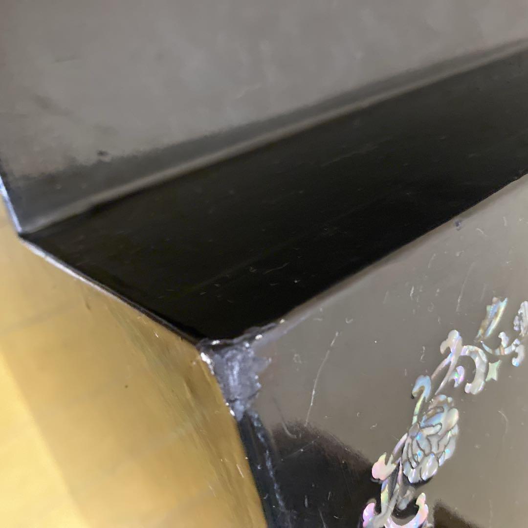 螺鈿細工　収納棚　らでん