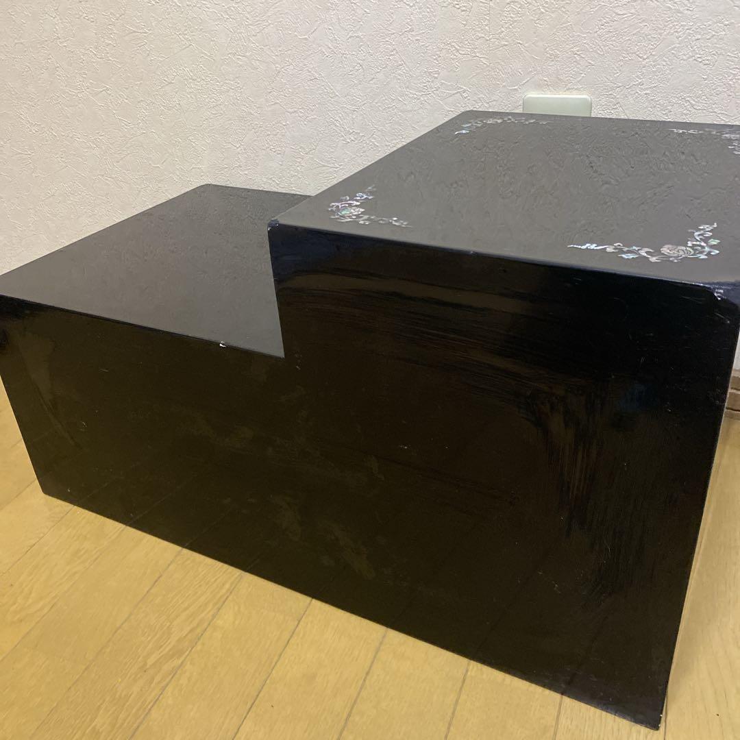 螺鈿細工　収納棚　らでん