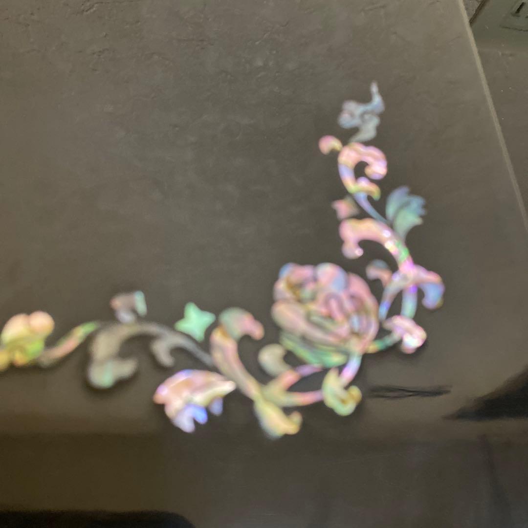 螺鈿細工　収納棚　らでん