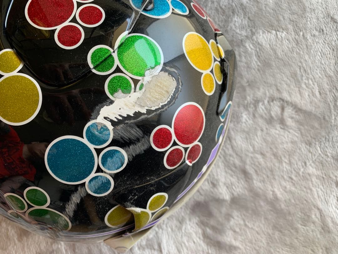 オートレーサー田崎萌選手着用していたヘルメット※展示推薦　※最終値下げ