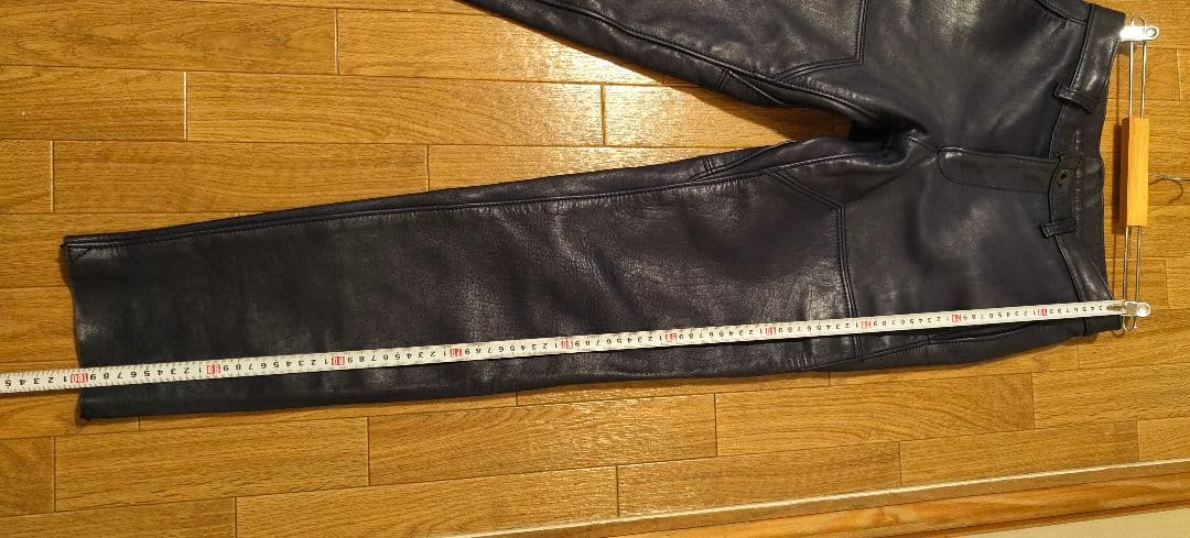 次*長様 値下げ! BRUNABOINNE レザー パンツ ネイビー