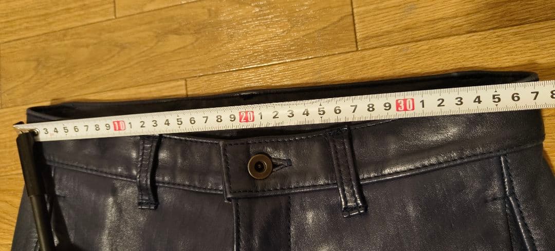 次*長様 値下げ! BRUNABOINNE レザー パンツ ネイビー