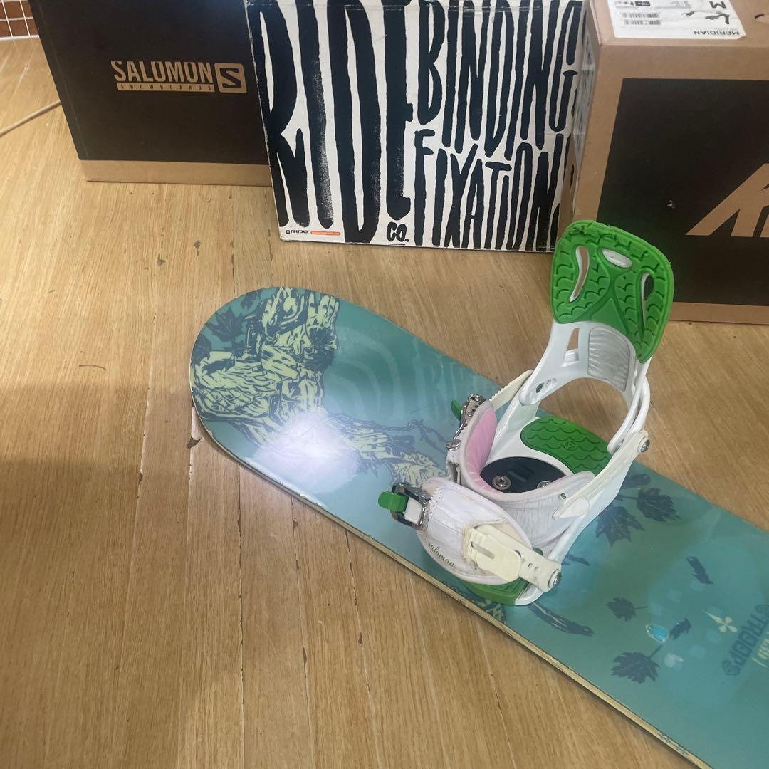 BURTON×SALOMON　バートン　バインディング付　スノーボードセット