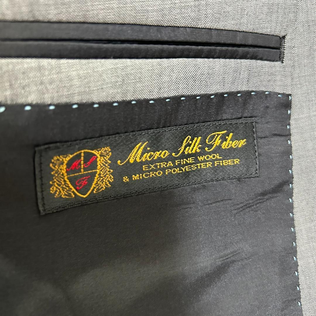 品　ラブレス　セットアップ　シルク　モヘヤ　ウール　グレー　三陽商会　M　背抜き